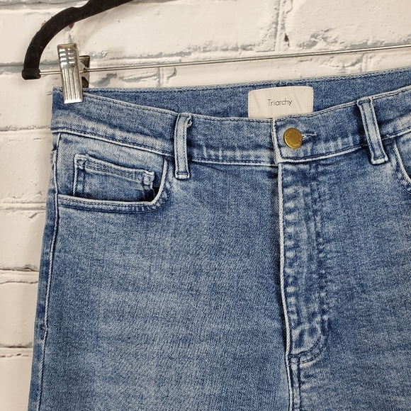 Triarchy High Rise Skinny Jeans in Light Blue Size 28 - Picture 4 of 7